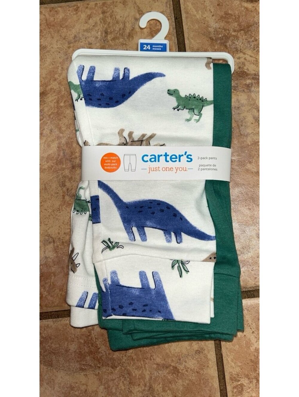 Carter's Just One You 24 Month Dinosaur 2-Pack Pants